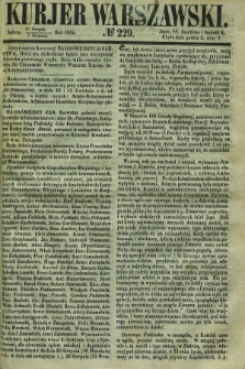 Kurjer Warszawski. 1854, № 229 (21 sierpnia) + dod.