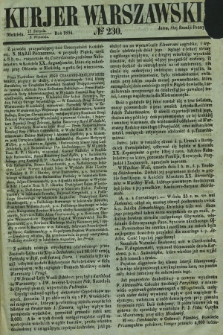 Kurjer Warszawski. 1854, № 230 (22 sierpnia)