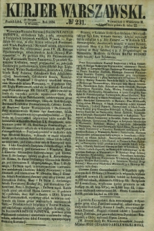 Kurjer Warszawski. 1854, № 231 (4 września)