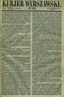Kurjer Warszawski. 1854, № 233 (6 września)