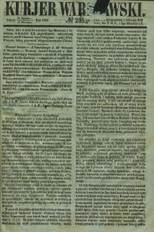 Kurjer Warszawski. 1854, № 235 (9 września)
