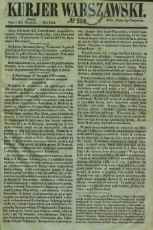 Kurjer Warszawski. 1854, № 242 (4 września)