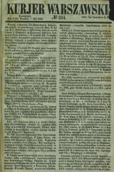 Kurjer Warszawski. 1854, № 244 (18 września)