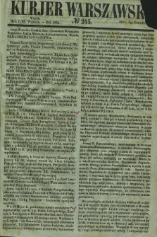 Kurjer Warszawski. 1854, № 245 (19 września)