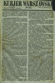 Kurjer Warszawski. 1854, № 251 (25 września)