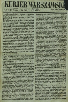 Kurjer Warszawski. 1854, № 254 (16 września)