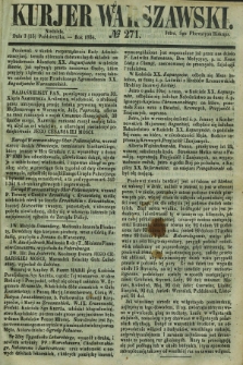 Kurjer Warszawski. 1854, № 271 (15 października)