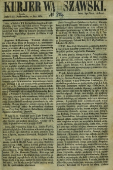 Kurjer Warszawski. 1854, № 274 (18 października)