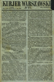 Kurjer Warszawski. 1854, № 275 (7 października)