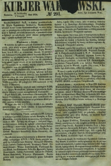 Kurjer Warszawski. 1854, № 291 (24 października)