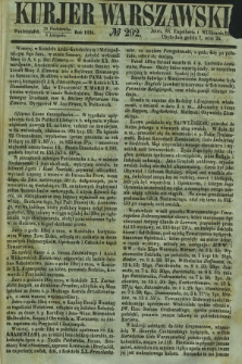 Kurjer Warszawski. 1854, № 292 (25 października)