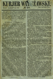 Kurjer Warszawski. 1854, № 298 (31 października)