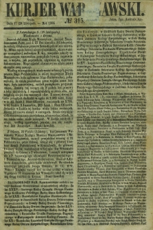 Kurjer Warszawski. 1854, № 315 (29 listopada)