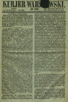 Kurjer Warszawski. 1854, № 339 (24 grudnia)