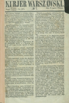 Kurjer Warszawski. 1855, № 7 (9 stycznia)