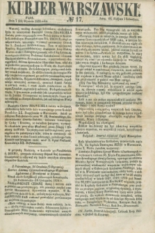 Kurjer Warszawski. 1855, № 17 (19 stycznia)