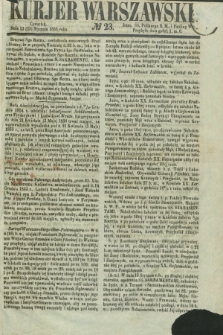 Kurjer Warszawski. 1855, № 23 (25 stycznia)