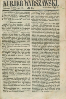 Kurjer Warszawski. 1855, № 33 (5 lutego)