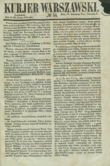 Kurjer Warszawski. 1855, № 54 (26 lutego)