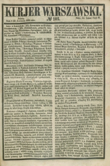 Kurjer Warszawski. 1855, № 105 (21 kwietnia)