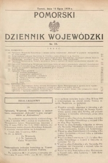 Pomorski Dziennik Wojewódzki. 1929, nr 23