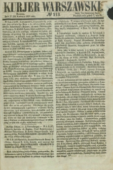 Kurjer Warszawski. 1855, № 113 (29 kwietnia)