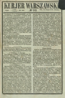 Kurjer Warszawski. 1855, № 142 (1 czerwca)