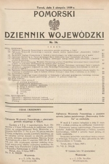 Pomorski Dziennik Wojewódzki. 1929, nr 24