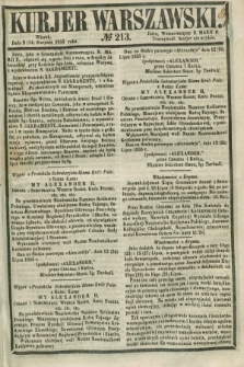 Kurjer Warszawski. 1855, № 213 (14 sierpnia)