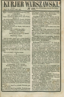 Kurjer Warszawski. 1855, № 219 (21 sierpnia)