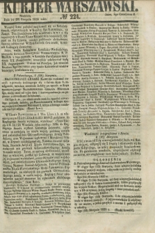 Kurjer Warszawski. 1855, № 224 (26 sierpnia)