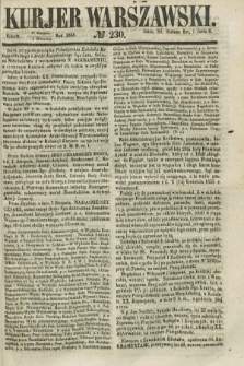 Kurjer Warszawski. 1855, № 230 (1 września)