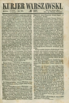 Kurjer Warszawski. 1855, № 237 (9 września)