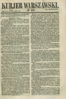 Kurjer Warszawski. 1855, № 242 (14 września)