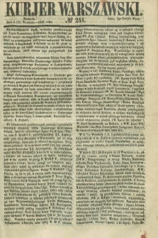 Kurjer Warszawski. 1855, № 244 (16 września)