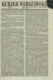 Kurjer Warszawski. 1855, № 251 (23 września)