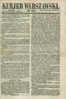 Kurjer Warszawski. 1855, № 252 (24 września)