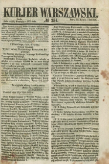 Kurjer Warszawski. 1855, № 254 (26 września)