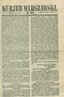 Kurjer Warszawski. 1855, № 262 (4 października)