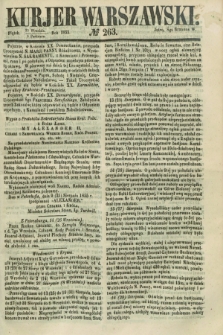 Kurjer Warszawski. 1855, № 263 (5 października)