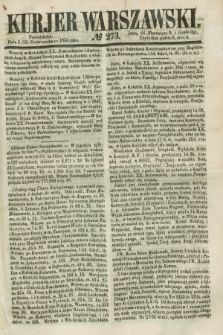 Kurjer Warszawski. 1855, № 273 (15 października)