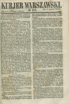 Kurjer Warszawski. 1855, № 285 (27 października)