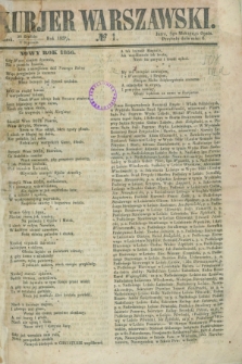 Kurjer Warszawski. 1856, № 1 (1 stycznia)