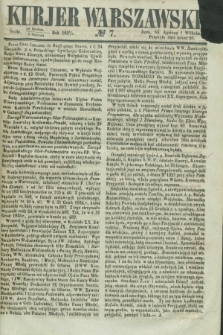 Kurjer Warszawski. 1856, № 7 (9 stycznia)