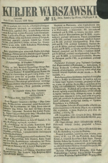 Kurjer Warszawski. 1856, № 15 (17 stycznia)