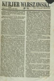 Kurjer Warszawski. 1856, № 16 (18 stycznia)