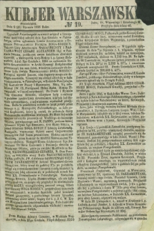 Kurjer Warszawski. 1856, № 19 (21 stycznia)