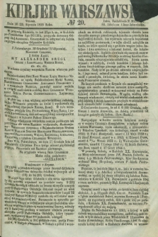 Kurjer Warszawski. 1856, № 20 (22 stycznia)