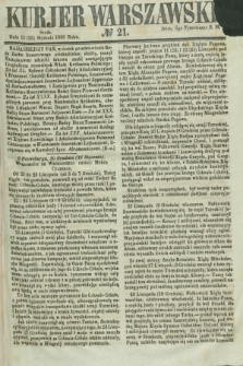 Kurjer Warszawski. 1856, № 21 (23 stycznia)