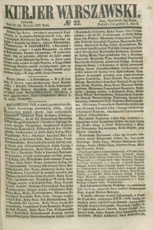 Kurjer Warszawski. 1856, № 22 (24 stycznia)